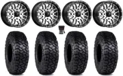 MSA Brute 15" Wheels Machined 30" Intersect Tires Can-Am Defender