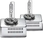 D5S HID Light Bulbs 6000K Xenon White OEM Replacement 12V 35W Plug and Play Pack of 2