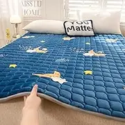 Japanese-Style Single and Double Folding futon Mattress, Soft Non-Slip and Breathable mat, Suitable for Home, Dormitory, Travel, and Camping.(G,200X220cm)