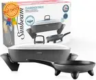 Banquet Electric Frying Pan & Skillet Set, DiamondForce Non-Stick, Black