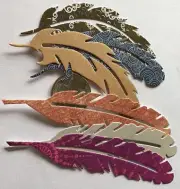 BIG FEATHER Die-Cuts(6pc)Comes In 2 Shapes•Birds•Animal•Flying•Outdoors •Float••