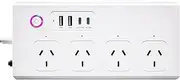 UseeLink Zigbee Smart Power Strip Extension Cord Surge Protector hub is Required 10A Compatible with Alexa Google Assistant Works with HUE Tuya hub Timer Remote Control by app SAA Certified