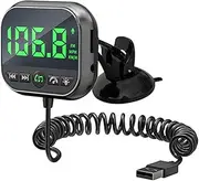 Fm Transmitter for Car | Portable Car Fm Transmitter,Multifunctional Mp3 Player Transmitters with LED Display, Speed Detector for Music Calls Audio Streaming