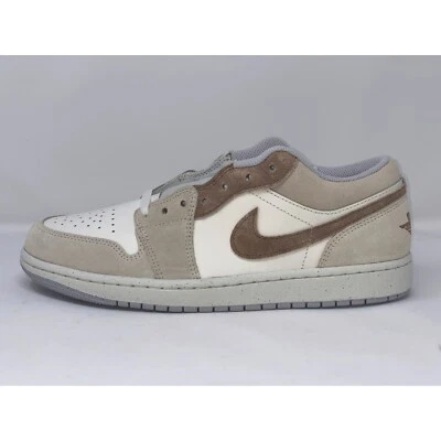 Air Jordan 1 Low Legend Light Brown Suede Sneakers, Size 8.5 BNIB HF1567-200