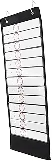 jojofuny Classroom Management Tool Dry Erase Cards School Schedule Organizer Phones Office Organizer Classroom Pocket School Supplies Home Office Schedule Chart Black The Pet