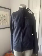 Blauer Zip Navy Sweatshirt./ Ribbed Neckline / Pockets. Sized L( Check Mea) NWT