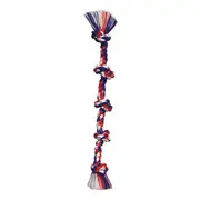 Flossy Chews Five Knot Tug Dog Chew Toy Assorted Super XL 183cm