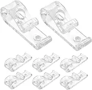 FOMIYES 8pcs Curtain Pull Bead Hook Clear Curtain Clips Curtain Hooks for Drapes Drape Clip Safety Shower Curtain Rings Sheer Window Curtains Window Blind Hook Securing Clip Venetian Iron