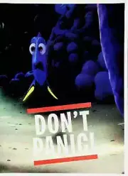 Don't Panic! - Dory - Disney Pixar Finding Dory Mini Poster 8"x11" Nemo