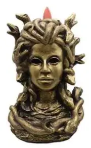 Medusa Backflow Incense Burner 8"-Her eyes cast Tranquility!!!