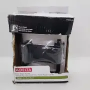 NEW Delta 77550 Black Ara Wall Mounted Single Hook Tissue Holder DAMAGED BOX