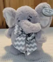 Bearington Baby Collection Plush Gray Elephant Soft Toy 7" Stuffed Animal