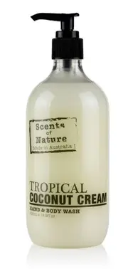 Scents of Nature by Tilley Hand & Body Wash - Tropical Coconut Cream