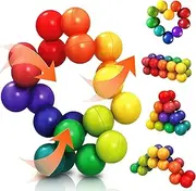 CHESLICR Autism Sensory Fidget Toys, Rainbow Sensory Ball, ADHD Quiet Cool Toy, 3+ Years, Toddler