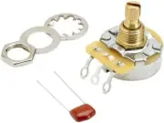 250K No-Load Split Shaft Potentiometer (Volume - Tone), 1 Count (Pack of 1)