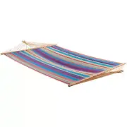 Vivere Fabric Hammock Portable+1-Layer Cotton Spreader Bar+Breathable Tropical