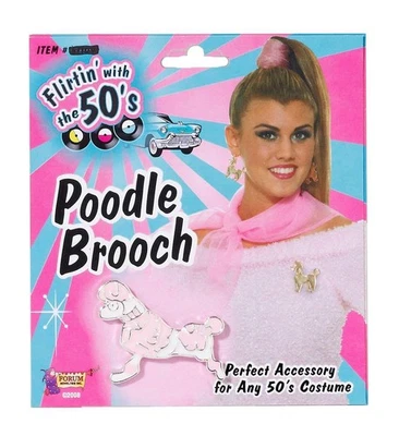 50's Poodle Pin Costume Jewelry One Size