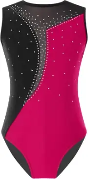Big Girls' Sleeveless Ballet Leotard Gymnastics Dance Unitards Tumbling Biketard