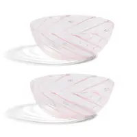 在飛比找PChome24h購物優惠-【WUZ屋子】丹麥HAY 旋轉耐熱玻璃碗(2入)-粉紅