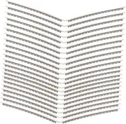 Kisangel 40Pcs White Copper Guitar Fret Wire for Acoustic Electric Guitars Luthier Tools for Fret Replacement Compact and Easy to Use Guitar Accessories