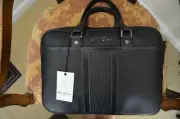 NEW ROBERT GRAHAM BLACK LEATHER DUFFLE BAG