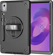 ZenRich Rugged Case for Lenovo Idea Tab Pro 12.7inch,Heavy Duty Shockproof Protective Case w/ [360 Rotating Kickstand] [Hand Strap][Shoulder Belt] for Lenovo Idea Tab Pro 2025 Realease