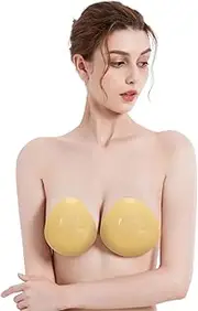 [Generic] Bra Strap Holders for Women Push Up Strapless Self Double Sided Adhesive Adhesive Bra Air Holes Backless Sticky Bras Strapless Push up Bras for Women