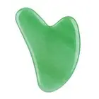Guasha Roller Board Heart-shaped Relieve Face Tension Faux Jade Massage Board