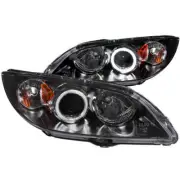 Black Clear Lens CCFL Projector Headlight Set w/Halo fits 04-08 Mazda 3 w/o HID (for: Mazda)