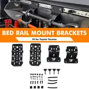 Bed Rail Mounts Fit for Toyota Tacoma Tundra Recovery Board Brackets STEEL