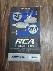 Metra Universal Stereo RCA Y-Adapters