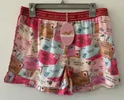 Peter Alexander Womens Letters To Santa Boxer Shorts Size Large RRP$49.95