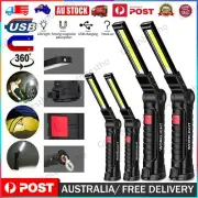 COB LED Work Light USB Rechargeable Magnetic Hand Torch Inspection Flashlight AU