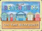 Beach Huts large fridge magnet (og)
