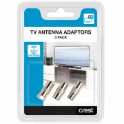 Crest Coaxial Adaptor3Pk. CBCAPK3