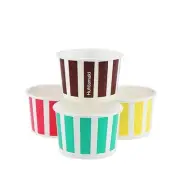 5oz Candy Stripe Paper Ice Cream Cups 1000pc/ctn