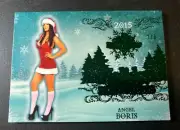 2015 Benchwarmer ANGEL BORIS Holiday #70 Green Variant/3 PLAYBOY Beverly 90210