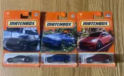 Tesla Roadster Grey Model X Blue Model Y Red Matchbox Lot Stocking Stuffer Gift