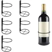 Single Bottle Wall Mounted Wine Rack Red Wine Bottle Display Rack Metal And