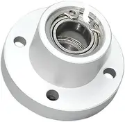 NFGEGPKPHA Flange Round Bearings with Housing Aluminum Flange Type Double Bearing Seat Assembly with Buckle Type dia3mm-50mm(MT174,6010ZZ-L70-D50)