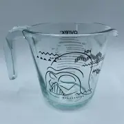 Pyrex Star Wars Darth Vader Glass Measuring Cup Clear 2 Cup Container New