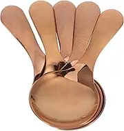 FELTECHELECTR Set of 5 Mini Spoons Stainless Steel Mini Scooper for Tea Dessert Salt