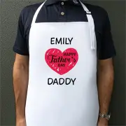 Heart Daddy Personalised Apron