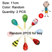 Infants Children Early Education Toys Wooden Small Sand Hammer Montessori Puzzle