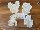 Mickey Mouse & Friends Cookie Cutter & Embosser Stamps Set Of 4 - Minnie - Goofy