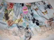 NWT PETER ALEXANDER LADIES CHERUB LACE SATIN SHORTS SIZE 3+ / AU 24 - 26