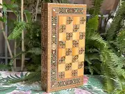 Wooden Backgammon Set and Chess Board from Lebanon Handmade Real Inlays