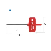 Hex Driver With Key Handle Wrench Metric 331 Made in Germany 1.5mm - 3.0mm