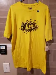 Mens Quicksilver Slim Fit XL Yellow Short Sleeve Shirt New NWT