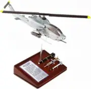 USMC Bell AH-1W Super Cobra With Rocket Missile Desk 1/55 Model SC Helicopter